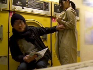 Get fucked in a steamy Tokyo laundromat with a Nippon stranger for some XXX-rated action