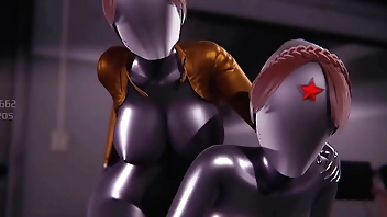 Twins Sex scene in Atomic Heart l 3d animation