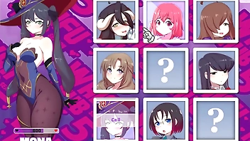 Waifu Hub S5 - Mona Genshin Impact [ Parody Hentai game PornPlay ] Ep.4 she is making ahegao face while having a first orgasm