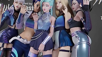 3D Hentai KDA Akali Fucked On The Backstage League of Legends Uncensored Hentai