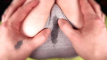 ASMR POV step Daddy rips step Daughter's panties and Pumps Petite pussy full of Cum