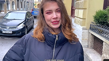 A Simple Request on the Street Ended with an Unexpected Ending - Cum on Pussy and Put on Panties