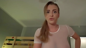 Bigboobs babe pussynailed by roommate in hostel room