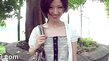 Skinny Japanese Teen tricked to Suck Strangers Dick in Car