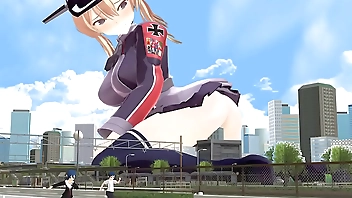 Giantess Prinz Eugen [MMD]