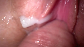 Secret Close up fuck with teen stepsister, tight creamy pussy