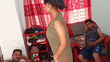 Indian xxx porn Sexy hot bhabhi has sex with Threesome bikini hot bhabhi sex best fuck Christmas present- shathi khatun and hanif pk and Shapan pramanik