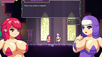 Scarlet Maiden [ Hentai game PornPlay ] Ep.2 Gloryhole and futanari blowjob in the caves