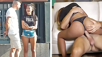 Sexy Asian Teen Gets Picked Up Outside Hooters And Gets Her Pussy Dominated