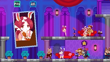 Rabbit Hole [Hentai game PornPlay ] Ep.2 huge cumshots on bunnygirl whore