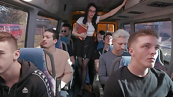 A librarian in the bus, Anna de Ville 9on1, BWC, ATM, DAP, Big Gapes, Monster ButtRose, Swallow GIO2282