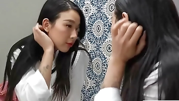 Petite asian teen Elle Lee sucks and fucks teachers big cock