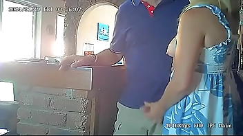 Waitress at bar caughtjerking of her manager