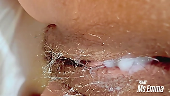 Ms Emma's Hairy Pussy is too TIGHT! I couldn't stop from putting all my SPERM inside her making her pregnant