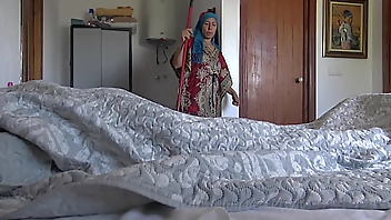 A Turkish hotel maid is disturbed when tourist shows his big black cock