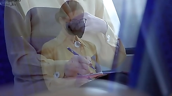 business - slave wife - braless and downblouse in public