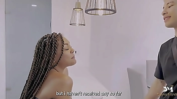 FREE - Fucking my best friend's mom, a sexy busty and big ass Ebony MILF - Danner Mendez & Carla Morelli