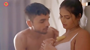 Indian beautiful Aunty have fun with young boy