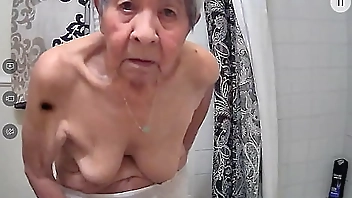 Japanese granny   Looking at camera