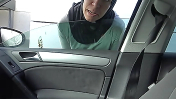 perverted tourist picks up a naughty Muslim street prostitute