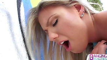 Big Tits MILF Blonde Babe Aubrey Addams Ass Fucked Cum