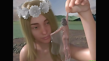 UBERLOOF - RIVER NYMPH FUTA GIANTESS - 3D Comics - Shemale Comics 3D - 3D cartoon Sex