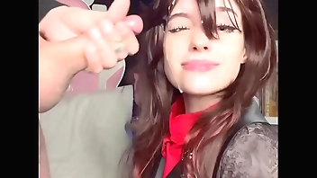 Soogsx Blowjob   Facial in Hu Tao cosplay Genshin Impact cosplay