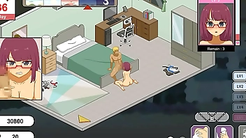 Worker having sex with his female clients in Handyman legend new hentai ryona game