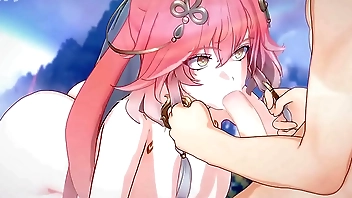 Genshin Impact Yae Miko Blowjob