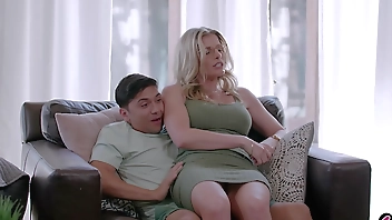 MILF stepmom Cory Chase and stepson always teasing each other