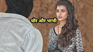 The Criminal Caught the Desi Bhabhi Fingering Her Pussy and Then Fucked Her