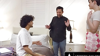 MODERN-DAY SINS - Horny Teen Wanna Watch Hot Girlfriend Jade Valentine Cheat With Their Teacher