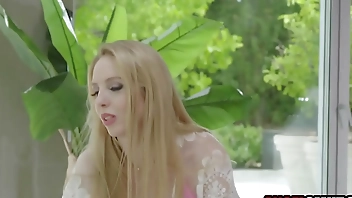 Young blonde double penetrated by her step uncles