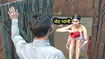 Indian Desi step Sister in law Felt Hungry for Cock, Brother in law Satisfied Her Hunger by Fucking Her Hindi Audio