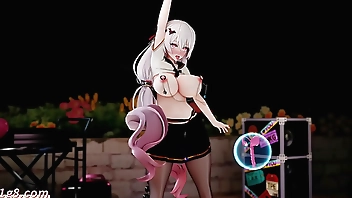 崩坏3MMD 大月下 德丽莎 裸舞