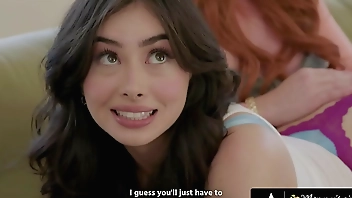 MOMMY'S GIRL - Angry MILF Sophia Locke DISCIPLINES Yet Again Misbehaving Stepbae Chloe Surreal!