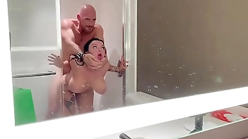 Fucked a beautiful hot brunette in the shower! - Payton Preslee