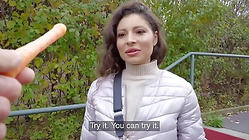 Public Agent Big tits Helina Dream big dick public blowjob and POV sex