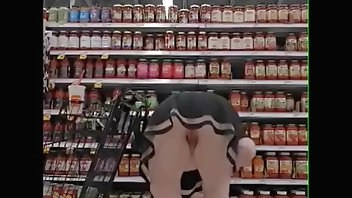 Siren Marie teasing in a store and toying in the parking lot