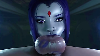 Raven the deep throat queen