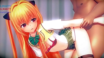 Las chicas de to love ru son adictas al viejo bigotón