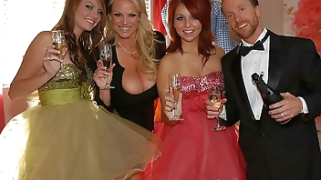 Taboo Family Foursome Before The Prom Night