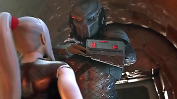 Animated bitch thanked the monster with anal and blowjob for saving - 3d hard rough sex