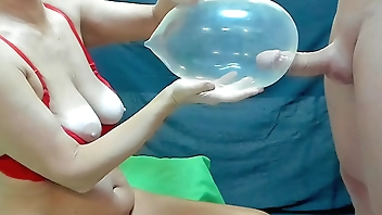 Milf extreme sperm collection balloon