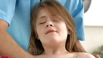 Lesya Milk - Teen creampied after sex in parlor