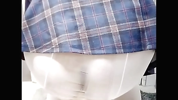 Asian student girl dildo sex pov