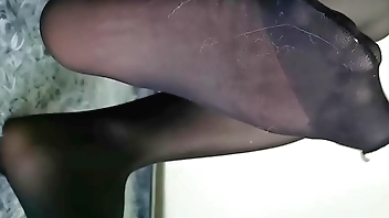 ASMR 想要大鸡巴射满我的黑丝骚脚 Chinese ASMR