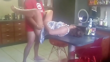 Brother in law makes me moan out loud on kitchen table