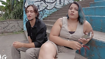 Finding a girl on the train station to record - Fake Agent