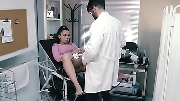 Perverted gynecologist puts his big COCK in my wet pussy as therapy
